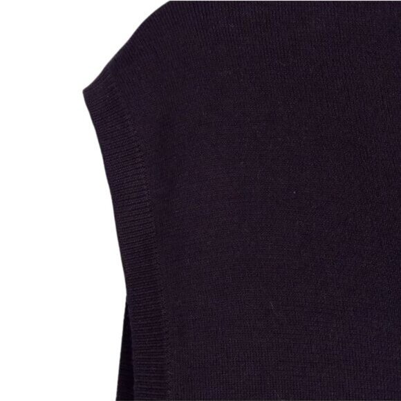 Polo Ralph Lauren Mens Blue Sleeveless V-Neck Sweater Vest 100% Pima Cotton Logo - Picture 3 of 8